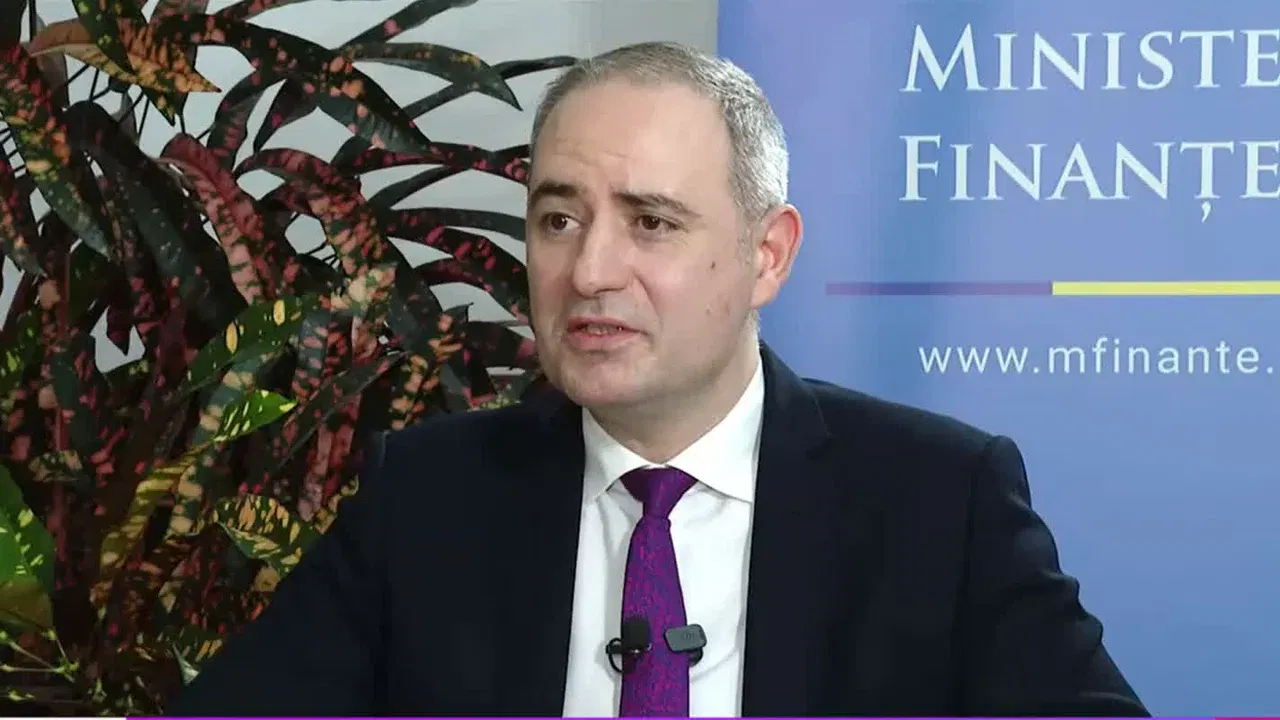 Alexandru Nazare, ministrul Finanțelor, în timpul interviului acordat Digi24
