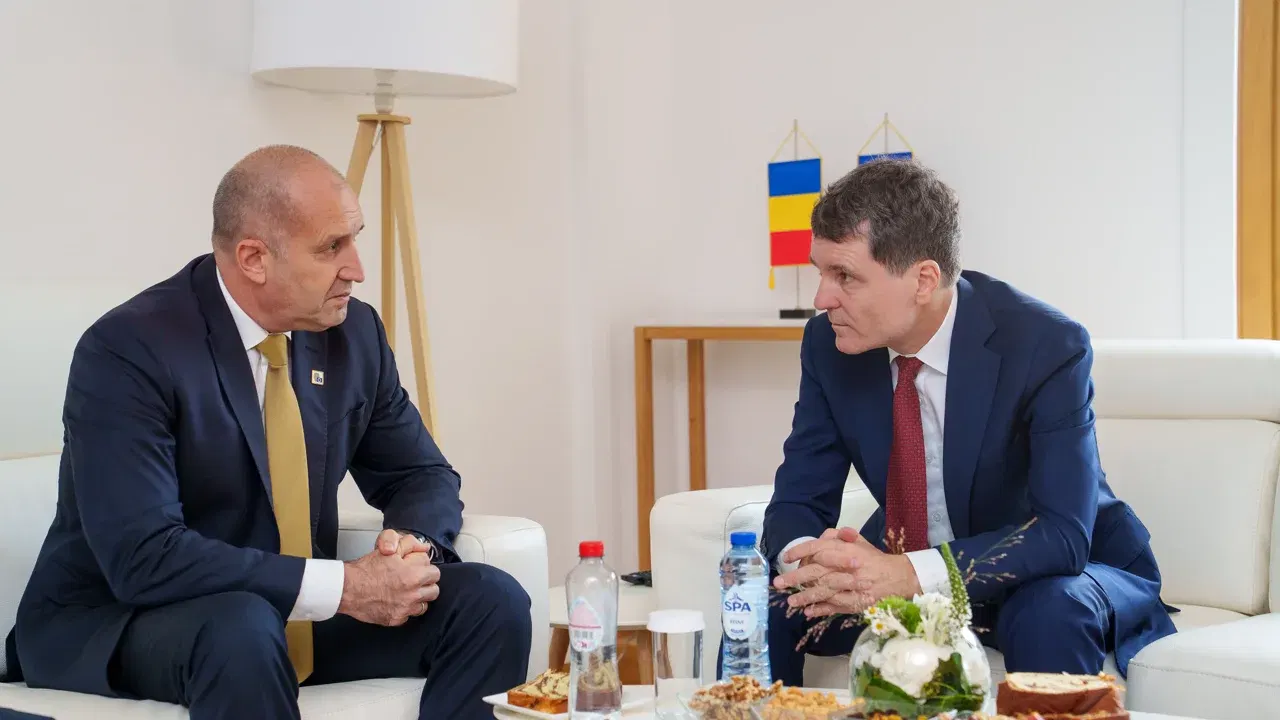 Nicușor Dan și Rumen Radev discută la Bruxelles