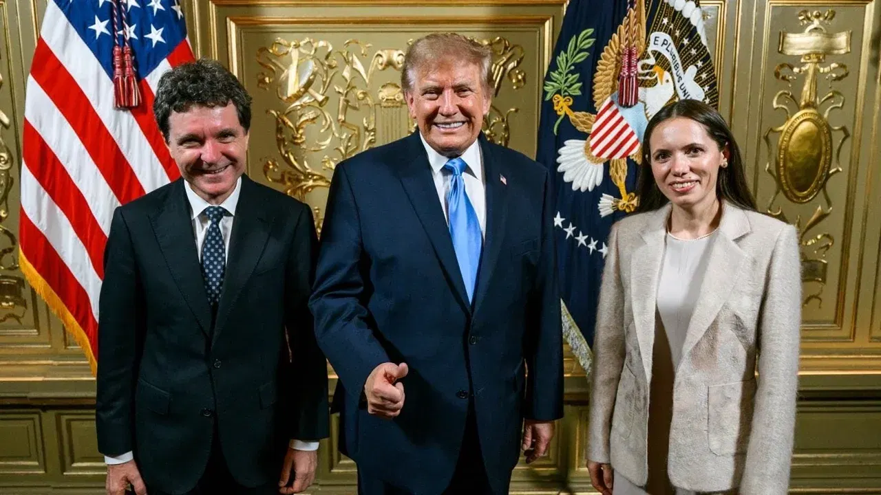 Nicușor Dan și Donald Trump la întâlnirea de la New York