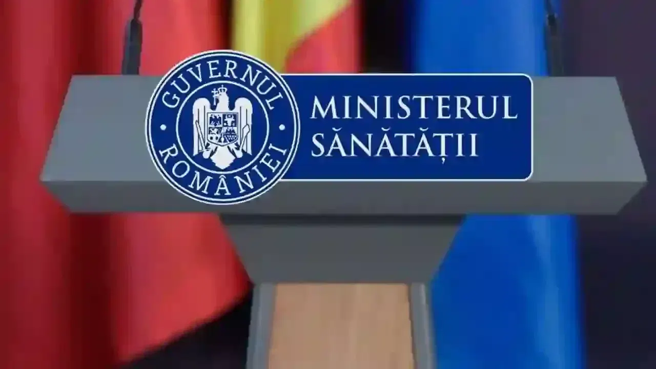 Imagine de arhivă cu pupitrul Ministerului Sănătății din România