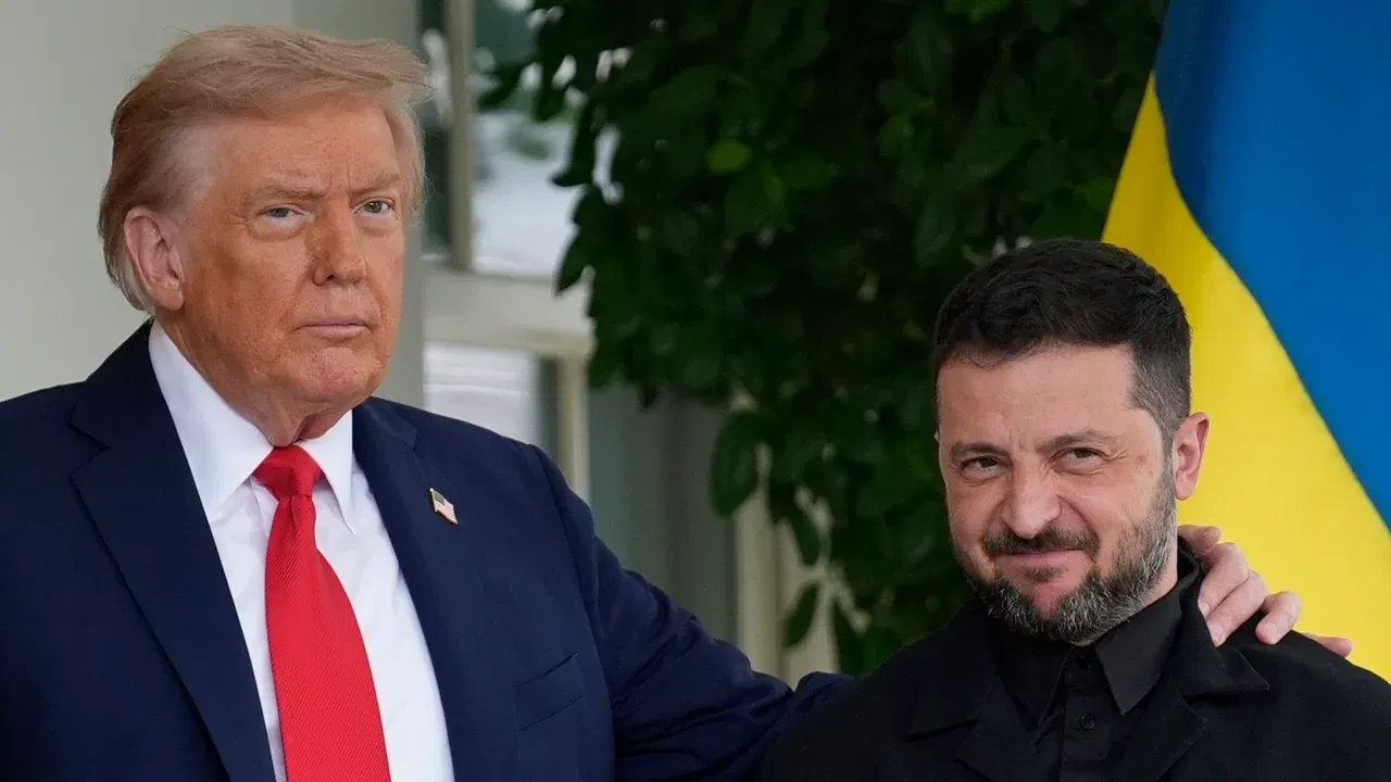 Donald Trump și Volodimir Zelenski, într-o fotografie de arhivă de la o întâlnire oficială