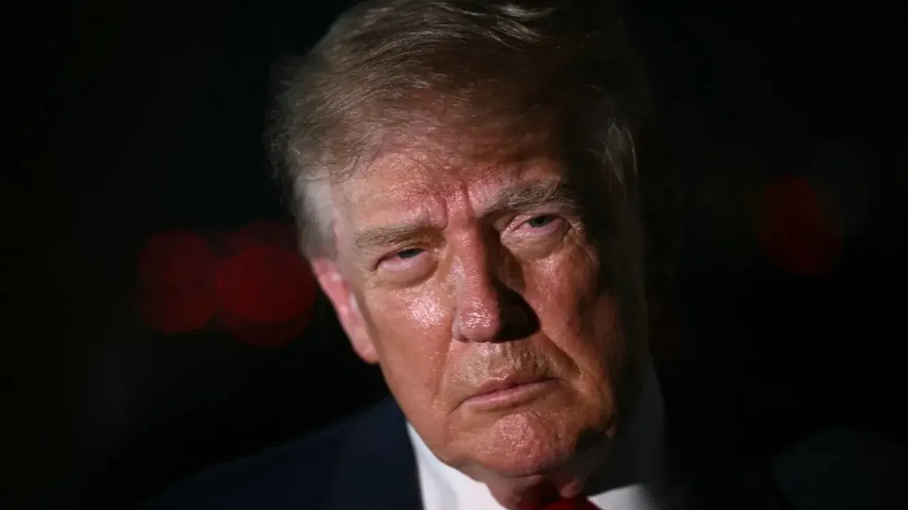 Donald Trump, președintele Statelor Unite, într-un portret realizat în timpul mandatului actual